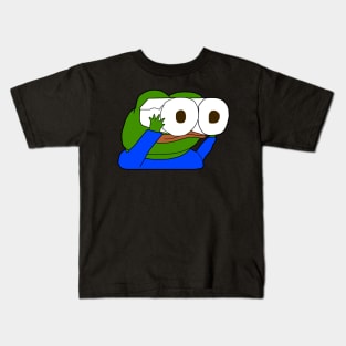 Pepe Toilet Paper Roll Binoculars Kids T-Shirt